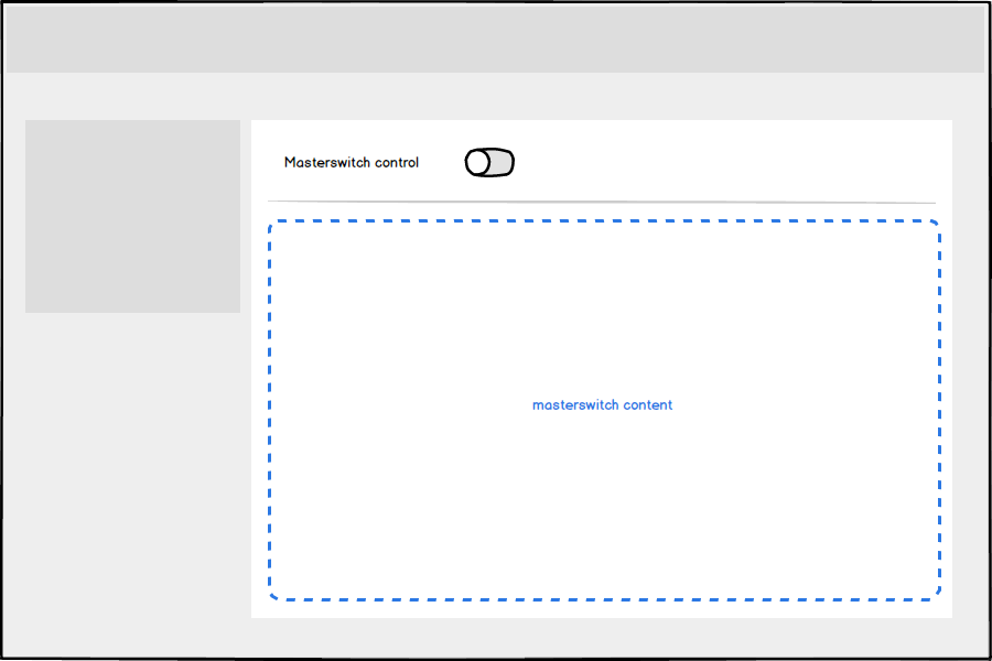 Screenshot showing masterswitch example